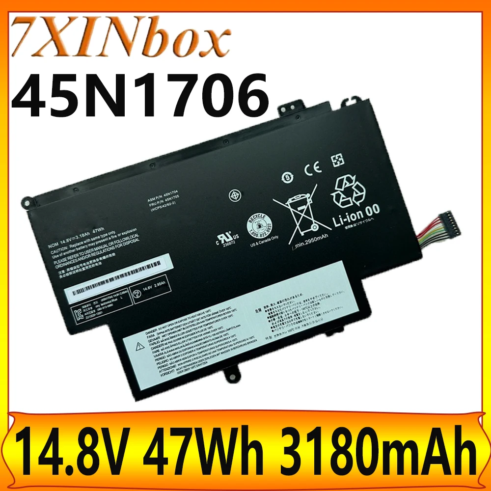 7XINbox 45N1706 45N1707 Аккумулятор для ноутбука 14,8 В 47 Втч для Lenovo Thinkpad 12,5 "S1 Yoga S1-S240 S1-120 20CD00AJGE 20CDS00800 Series
7XINbox 45N1706 45N1707 Аккумулятор для ноутбука 14,8 В 47 Втч для Lenovo Thinkpad 12,5 "S1 Yoga S1-S240 S1-120 20CD00AJGE 20CDS00800 Series