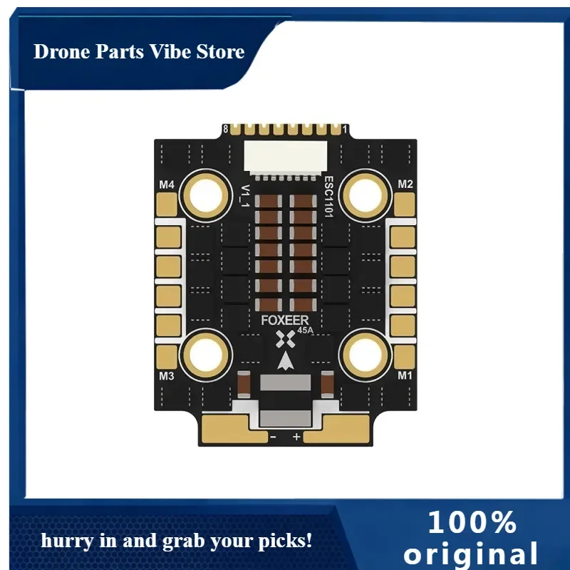 APFoxeer Reaper F4 Mini 128K 45A BL32 4-в-1 ESC 20*20мм M3 3-6S BLHeli32 DShot150/300/600/1200/MultiShot/OneShot для FPV-гонок
APFoxeer Reaper F4 Mini 128K 45A BL32 4-в-1 ESC 20*20мм M3 3-6S BLHeli32 DShot150/300/600/1200/MultiShot/OneShot для FPV-гонок