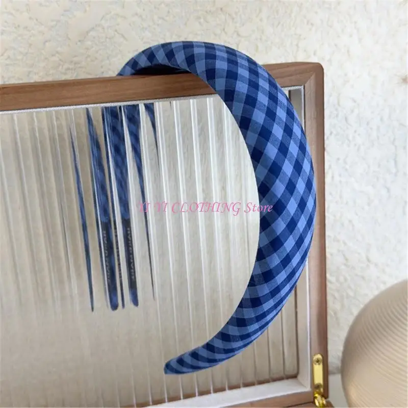 N5KF 2000s Trend Blue Gingham Hair Accessory Headbands Adjustable Bows Student
N5KF 2000s Trend Blue Gingham Hair Accessory Headbands Adjustable Bows Student