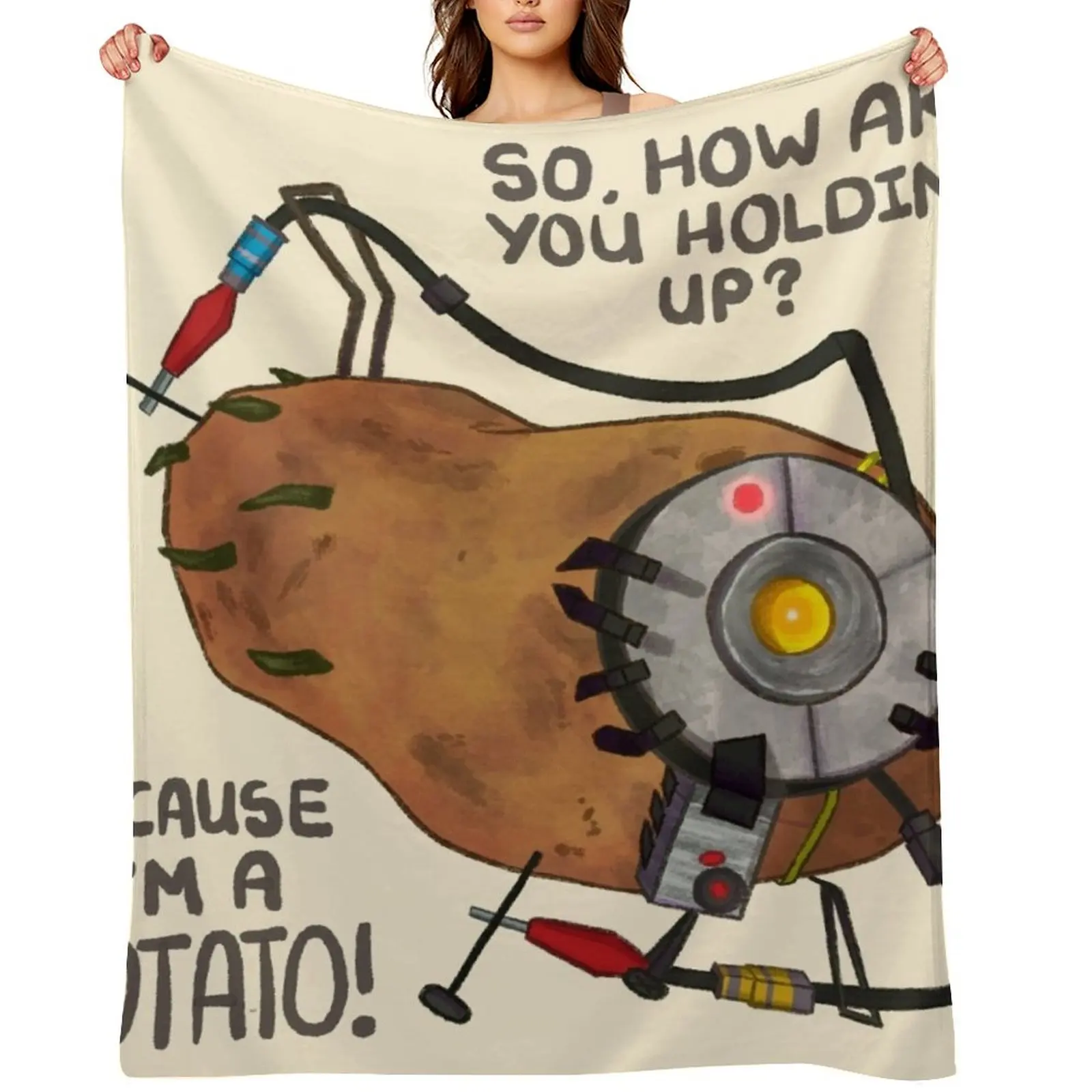 GLaDOS as a Potato (Detailed) Throw Blanket Furrys christmas decoration Extra Large Throw Bed linens Blankets
GLaDOS as a Potato (Detailed) Throw Blanket Furrys christmas decoration Extra Large Throw Bed linens Blankets