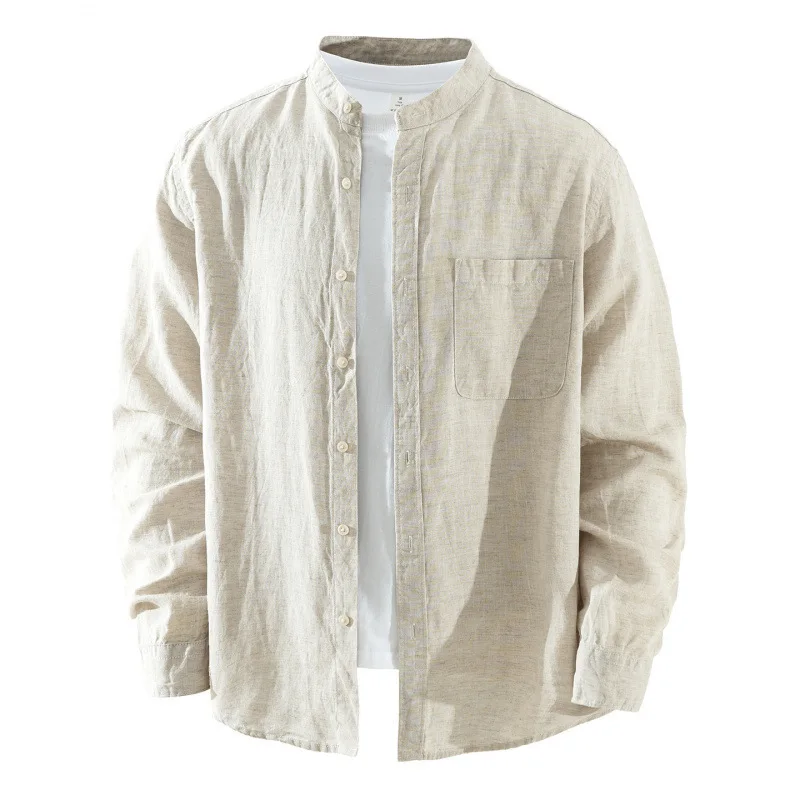 Japanese-style Trendy Linen Long-sleeve Shirt for Men 2026 Spring Fashionable Artistic and Loose-fitting Casual Linen Top
Japanese-style Trendy Linen Long-sleeve Shirt for Men 2026 Spring Fashionable Artistic and Loose-fitting Casual Linen Top