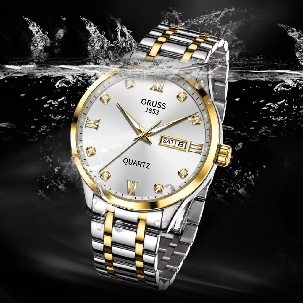 ORUSS Luxury Brand Quartz Watch for Men Stainless Steel Waterproof Top Brand Wristwatch Fashion Men's Bussiness Watch New In
ORUSS Luxury Brand Quartz Watch for Men Stainless Steel Waterproof Top Brand Wristwatch Fashion Men's Bussiness Watch New In