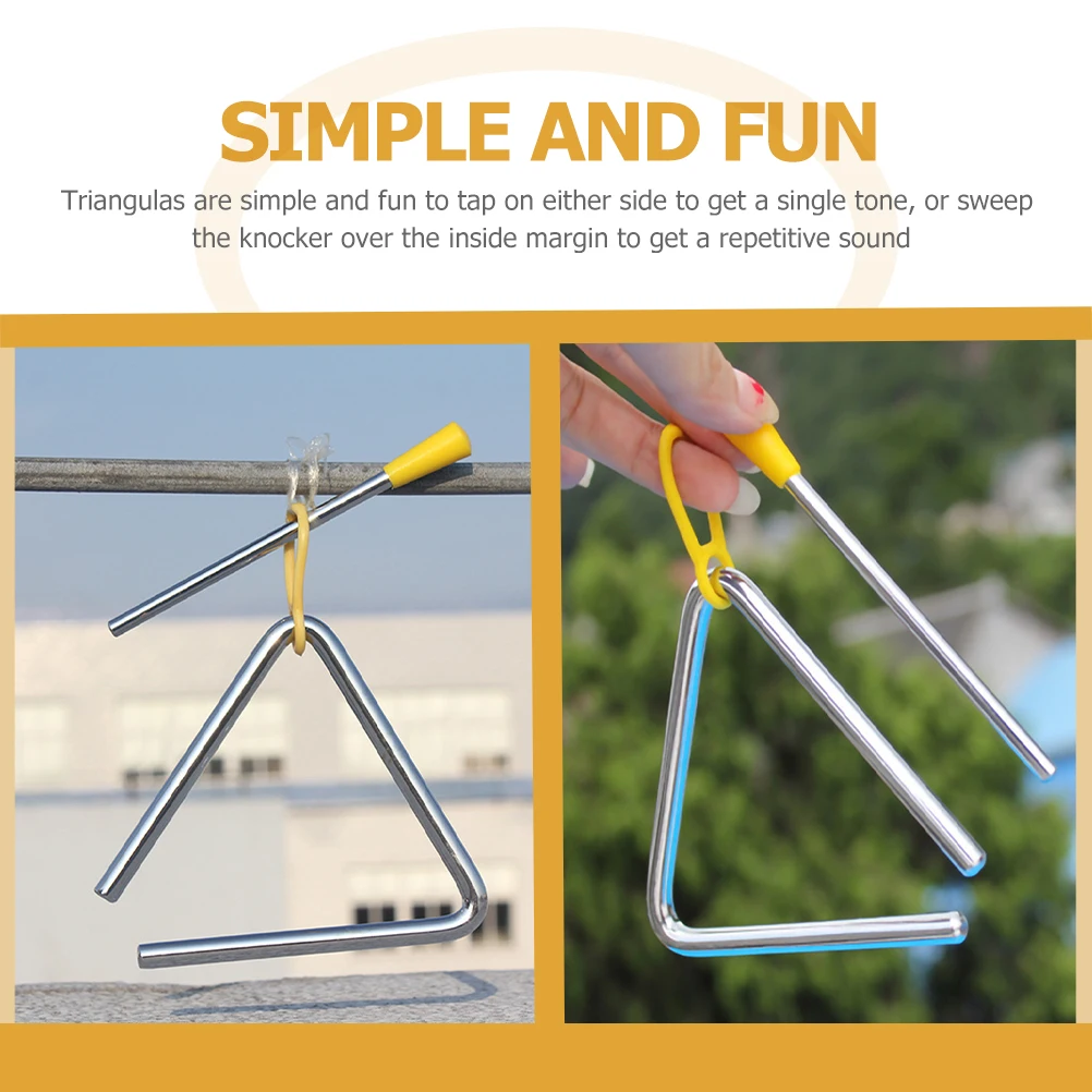 Percussion Instrument Teaching Aids Toddler Musical Instruments Triangle Silver Stainless Steel Kids Music Toy Develop Interest
Percussion Instrument Teaching Aids Toddler Musical Instruments Triangle Silver Stainless Steel Kids Music Toy Develop Interest