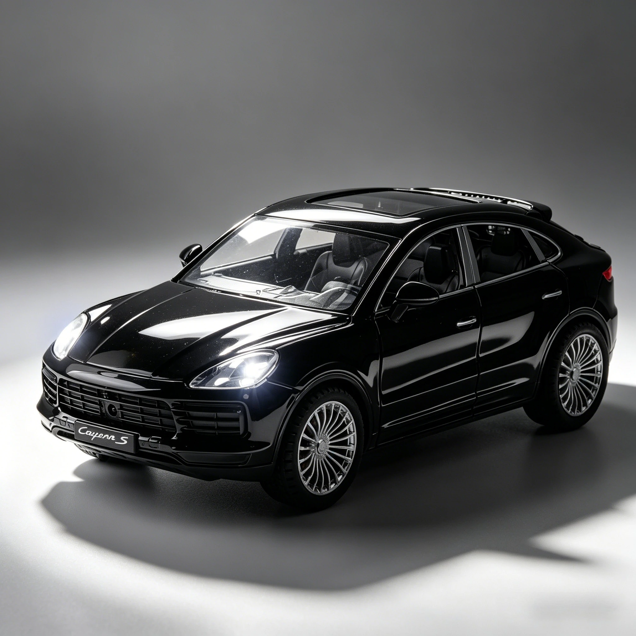 Масштабная модель автомобиля Porsche Cayenne S Turbo SUV 1:24, литая из металла, со звуком и светом, коллекционная, подарок для детей
Масштабная модель автомобиля Porsche Cayenne S Turbo SUV 1:24, литая из металла, со звуком и светом, коллекционная, подарок для детей