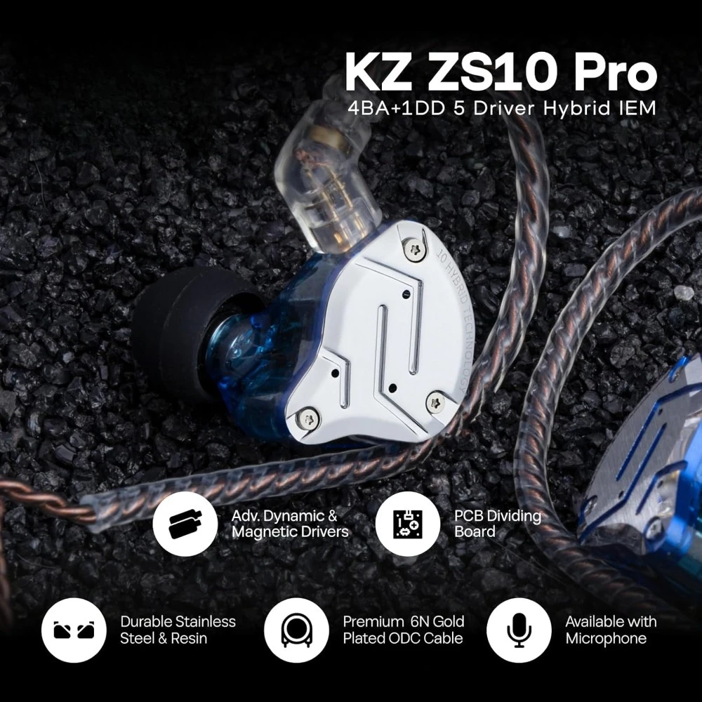 NEW-Hybrid 5 Driver In Ear Monitor HiFi Wired Earbuds with Detachable Cable Blue-Best Promotion
NEW-Hybrid 5 Driver In Ear Monitor HiFi Wired Earbuds with Detachable Cable Blue-Best Promotion