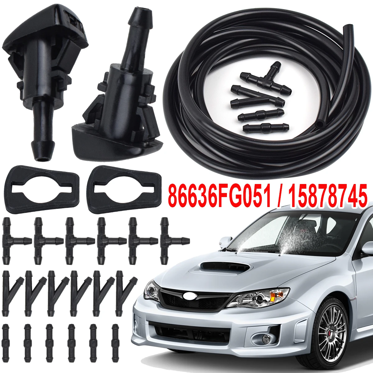 For Subaru Impreza WRX STI 2008 2009 2011 2012 2013 2014 Front Windshield Wiper Washer Spray Nozzles Jet Water Hose Pipe Kits
For Subaru Impreza WRX STI 2008 2009 2011 2012 2013 2014 Front Windshield Wiper Washer Spray Nozzles Jet Water Hose Pipe Kits