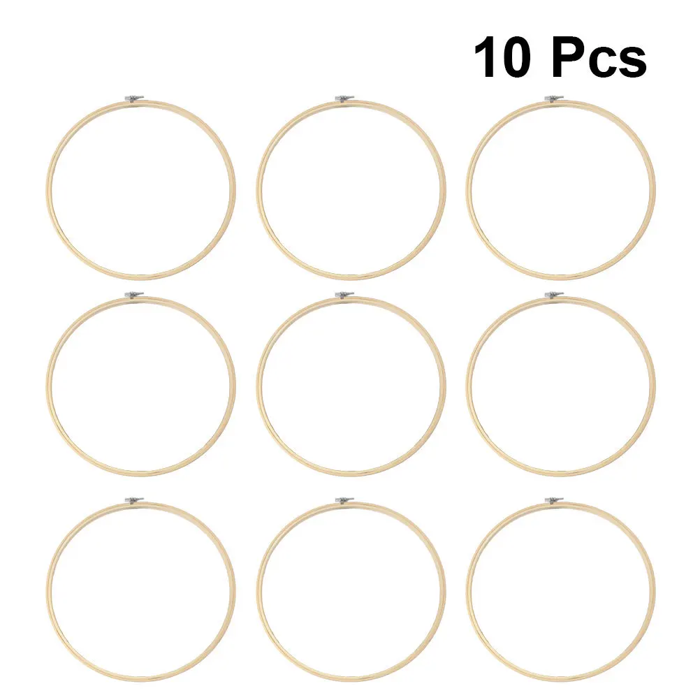 10Pcs Bamboo Embroidery Hoop Circle DIY Craft Cross Stitch Chinese Traditional Sewing Tool 36cm Great Gift for Beginners
10Pcs Bamboo Embroidery Hoop Circle DIY Craft Cross Stitch Chinese Traditional Sewing Tool 36cm Great Gift for Beginners