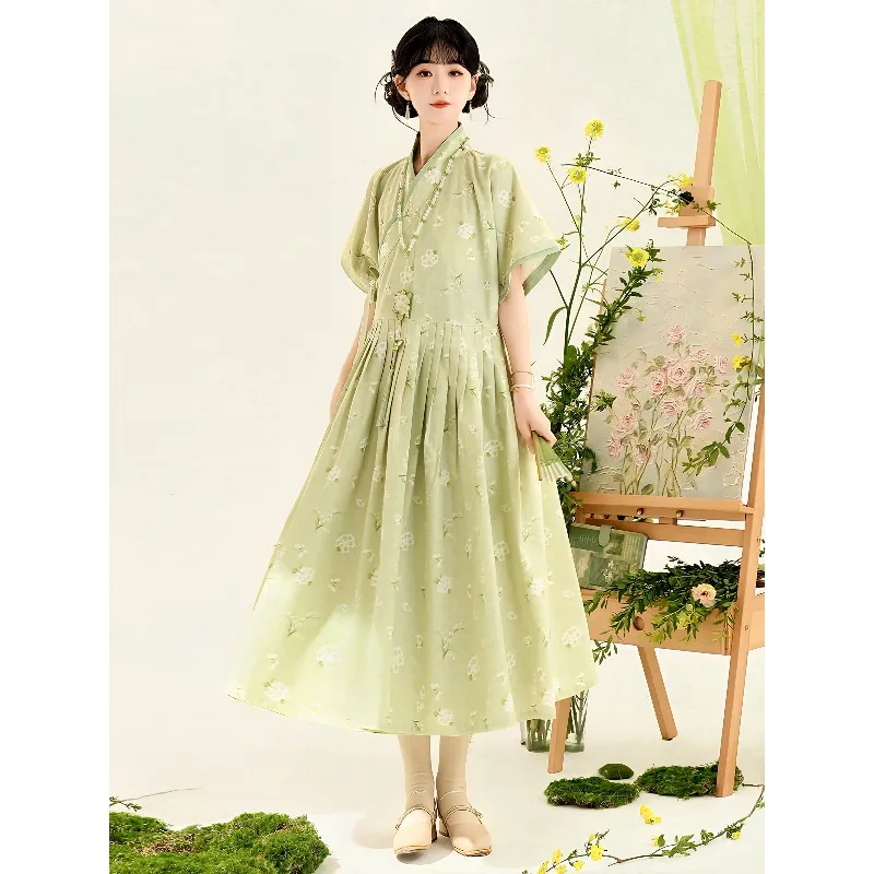 Improved Han Element Hanfu Dress Summer Daily Chinese Style Small and Fresh
Improved Han Element Hanfu Dress Summer Daily Chinese Style Small and Fresh