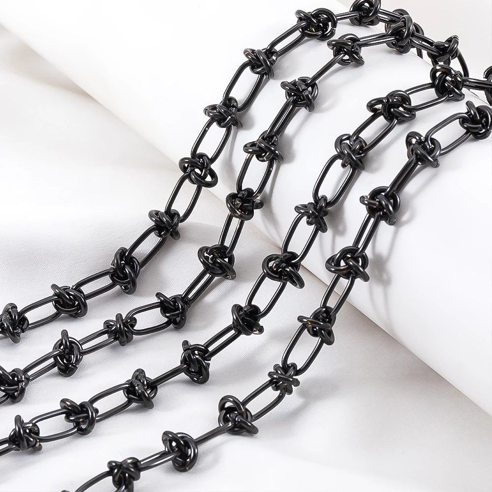 1M Stainless Steel Chunky Knot Chains DIY Hip Hop Chokers Men Necklaces Bracelets Findings Jewelry Making Accessories Supplies
1M Stainless Steel Chunky Knot Chains DIY Hip Hop Chokers Men Necklaces Bracelets Findings Jewelry Making Accessories Supplies