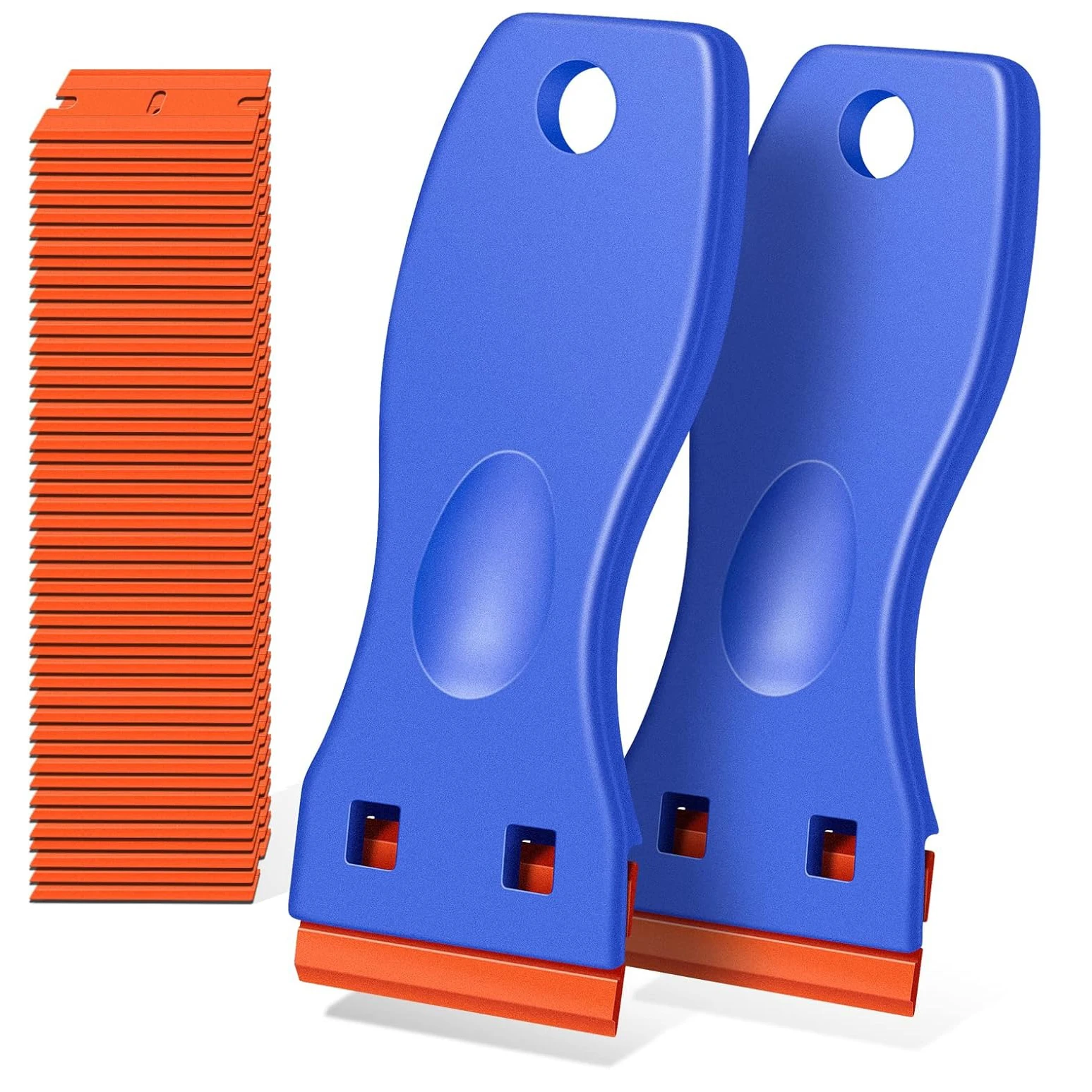 Razor, 1PC Plastic Scraper Tool with 10PCS Plastic Blades for Removing Glue, Sticker, Decals, Tint from Car Window and Glass
Razor, 1PC Plastic Scraper Tool with 10PCS Plastic Blades for Removing Glue, Sticker, Decals, Tint from Car Window and Glass