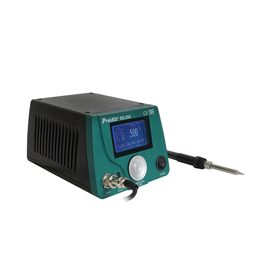 Pro'sKit SS-259H LCD digital display intelligent temperature control welding table anti-static constant temperature 90W
Pro'sKit SS-259H LCD digital display intelligent temperature control welding table anti-static constant temperature 90W