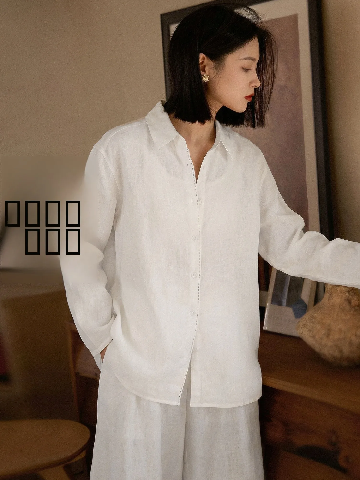 Chivirin Linen Long Sve Loose Women's irt Spring 2026 Simple Design Versatile Commute Friendly Breathable Comfortable
Chivirin Linen Long Sve Loose Women's irt Spring 2026 Simple Design Versatile Commute Friendly Breathable Comfortable