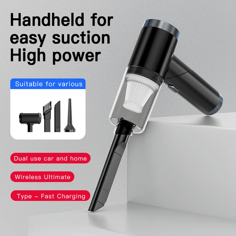 Car Wireless Vacuum Cleaner Multifuncional Inflator 120W High Power Cordless Appliance Vacuum Home Car Dual Use Portable Cleaner
Car Wireless Vacuum Cleaner Multifuncional Inflator 120W High Power Cordless Appliance Vacuum Home Car Dual Use Portable Cleaner