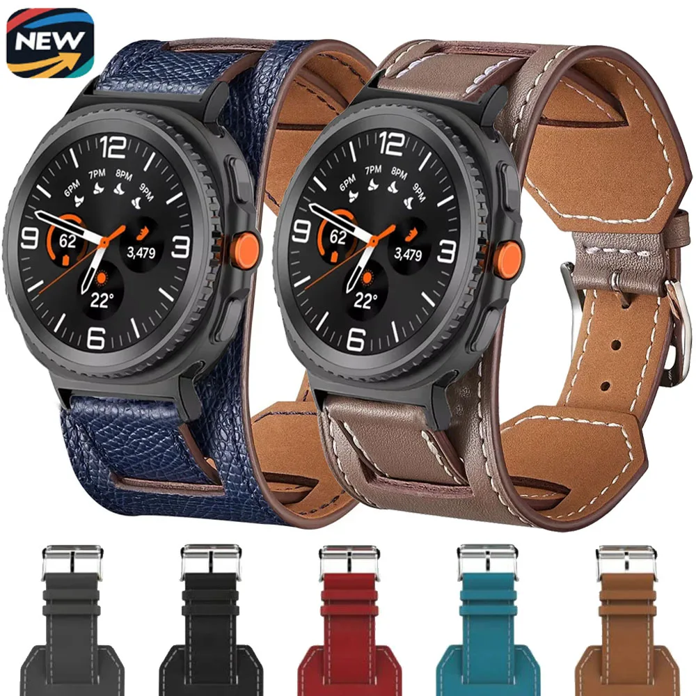 Premium Leather Band For Samsung Galaxy Watch Ultra 2025 47mm Comfortable Bracelet Samsung Galaxy Watch 8 40/44mm 8 Classic 46mm
Premium Leather Band For Samsung Galaxy Watch Ultra 2025 47mm Comfortable Bracelet Samsung Galaxy Watch 8 40/44mm 8 Classic 46mm