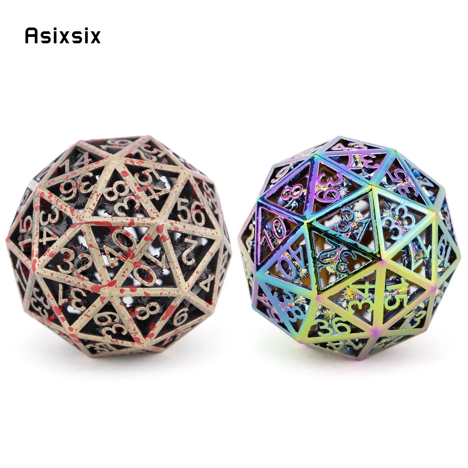 60 Sides Polyhedral Hollow Metal Dice D60 Multi Sided Dices For Role-Playing Dice PropBar Pub Club PartyGift
60 Sides Polyhedral Hollow Metal Dice D60 Multi Sided Dices For Role-Playing Dice PropBar Pub Club PartyGift