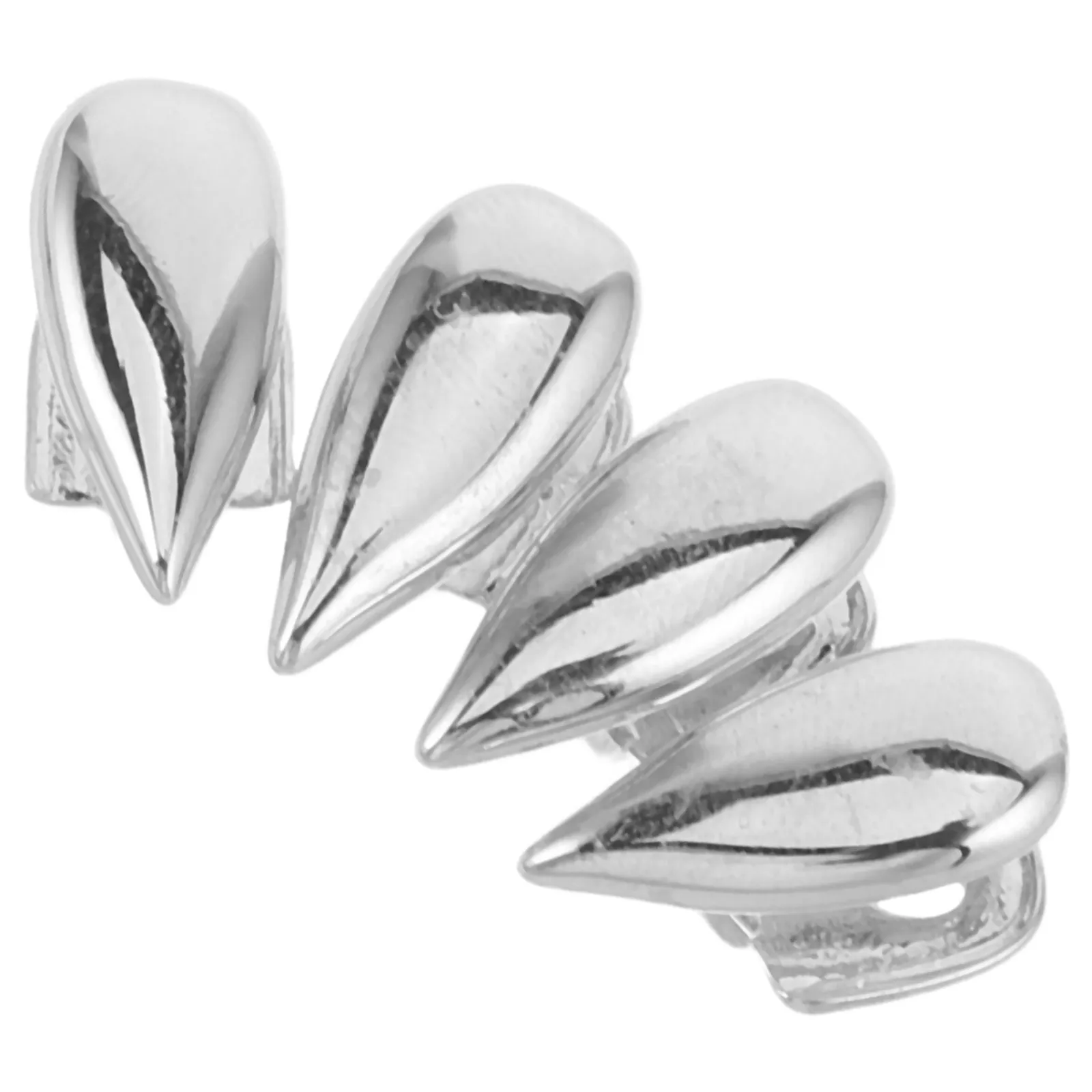 4Pcs Hip Hop Tooth Grill Silver Plated Teardrop Fang Caps Removable Streetwear Bottom Front Tooth Caps Urban Fashion Grill
4Pcs Hip Hop Tooth Grill Silver Plated Teardrop Fang Caps Removable Streetwear Bottom Front Tooth Caps Urban Fashion Grill