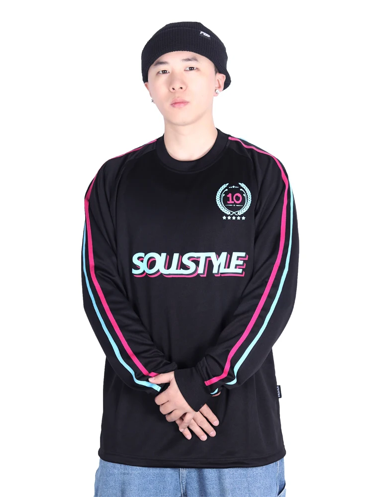 Soulstyle American Street Style Long Sleeve T-Shirt Quick Dry Sporty Smooth Street Dance Loose Rotating Shirt Bboy Polyester ...
Soulstyle American Street Style Long Sleeve T-Shirt Quick Dry Sporty Smooth Street Dance Loose Rotating Shirt Bboy Polyester ...