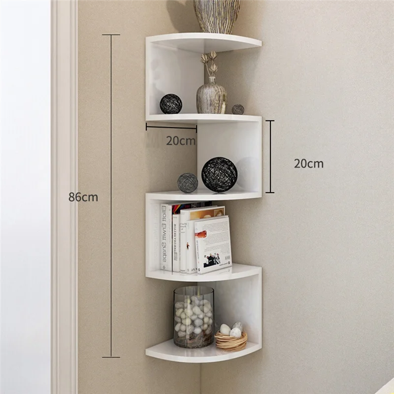 B62B-Wall Mounted Corner Storage Rack Classic Wall Rack 5 Layers Semicircular Partitions For Bookshelf Storage Decoration
B62B-Wall Mounted Corner Storage Rack Classic Wall Rack 5 Layers Semicircular Partitions For Bookshelf Storage Decoration