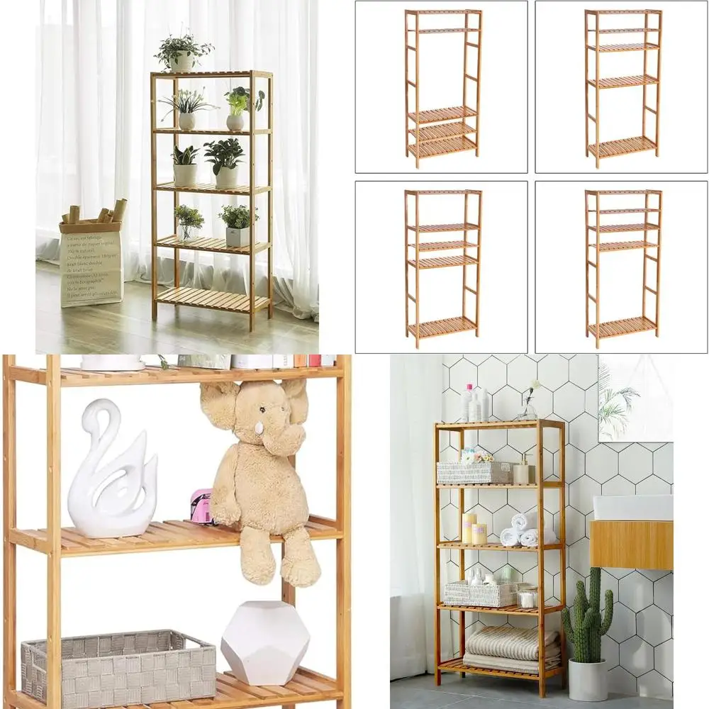5-Shelf Bamboo Storage Rack, Versatile for Home, 10.2x23.6x51.2, Light UBCB35Y
5-Shelf Bamboo Storage Rack, Versatile for Home, 10.2x23.6x51.2, Light UBCB35Y