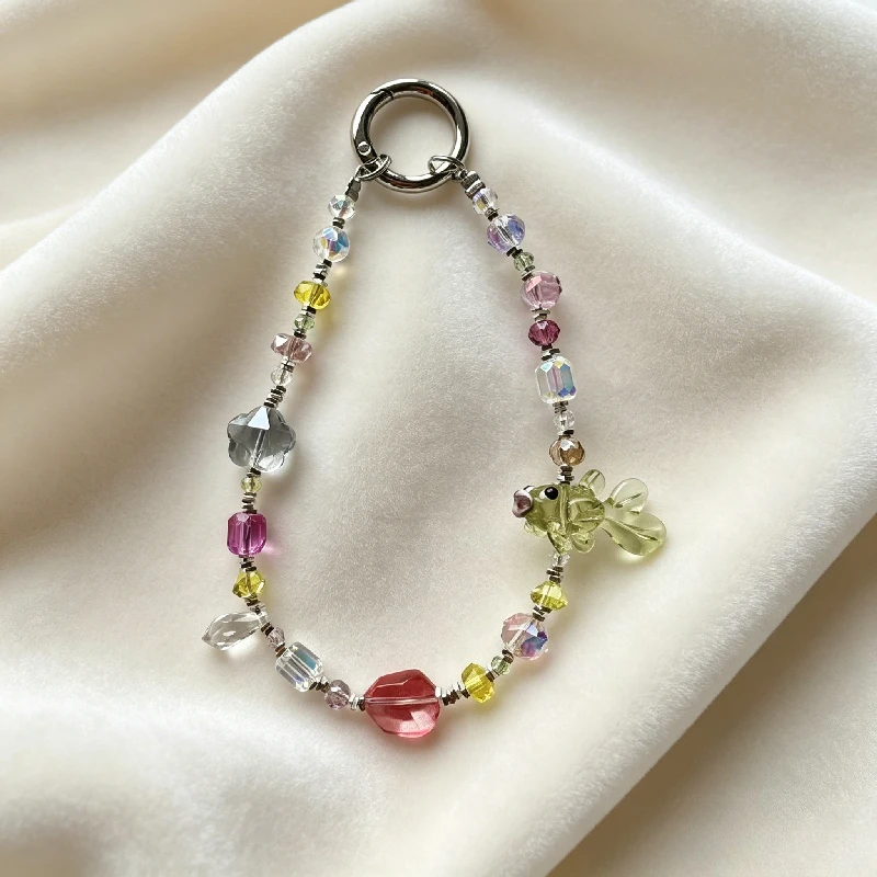 Crystal Flower Beaded Mobile Phone Lanyard, Short Bag Pendant
Crystal Flower Beaded Mobile Phone Lanyard, Short Bag Pendant