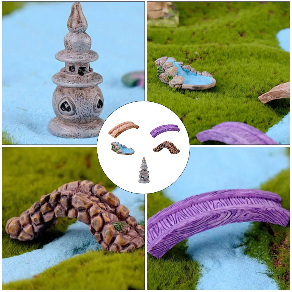 5pcs Gardening Ornaments Small Bridge Mini Decor DIY Bonsai Model Pond Bridge Ornament Vintage Yard Courtyard
5pcs Gardening Ornaments Small Bridge Mini Decor DIY Bonsai Model Pond Bridge Ornament Vintage Yard Courtyard