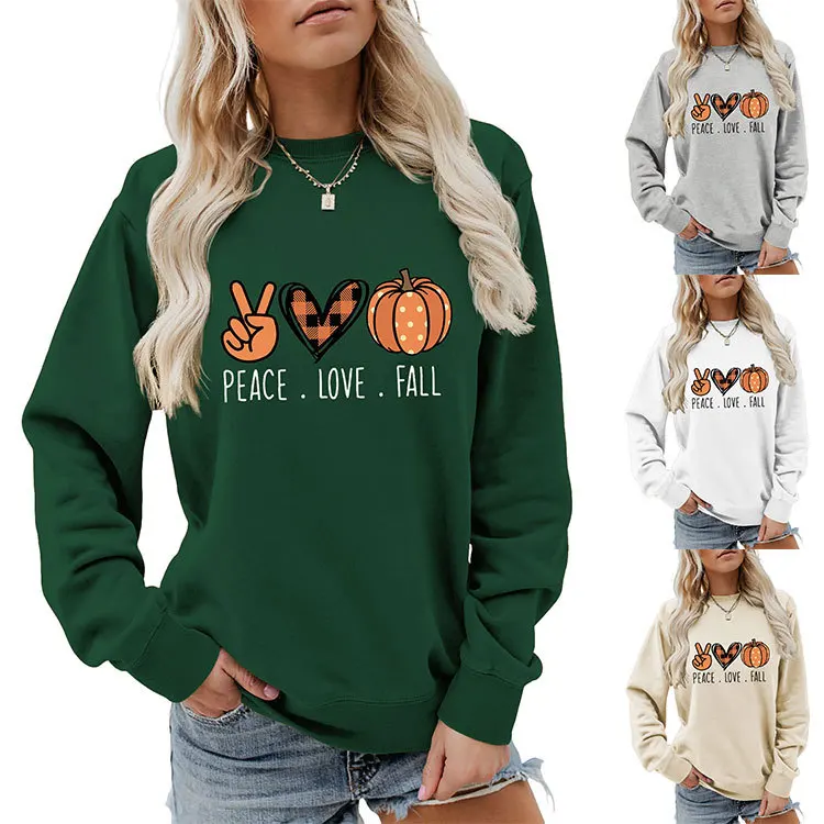Autumn women's hoodie love pumpkin scissors hands shirt loose round neck long sleeve pullover fashion casual women hoodie all ne
Autumn women's hoodie love pumpkin scissors hands shirt loose round neck long sleeve pullover fashion casual women hoodie all ne