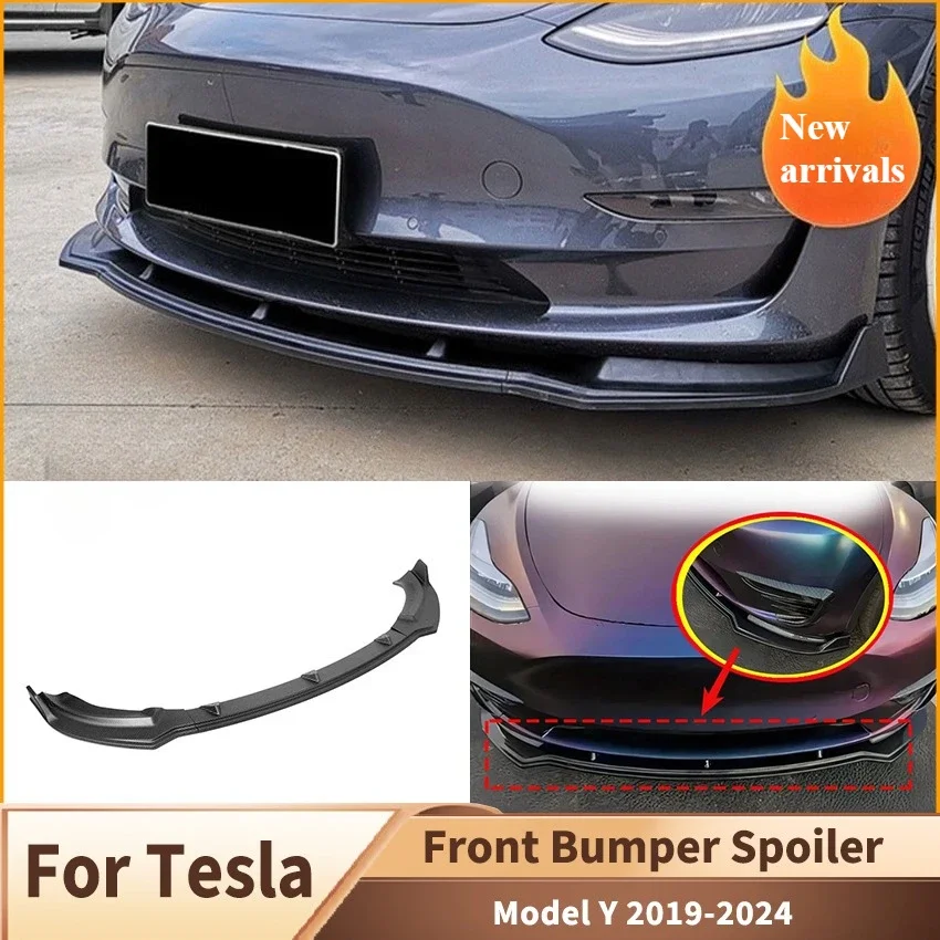 For Tesla Model Y (2019-2024), front bumper lip protector cover spoiler diffuser splitter body kit exterior trim accessories
For Tesla Model Y (2019-2024), front bumper lip protector cover spoiler diffuser splitter body kit exterior trim accessories