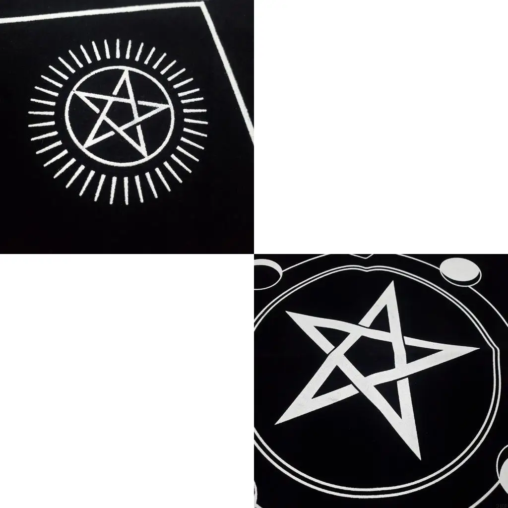 340F 49x49cm Tarot Table Altar Cloth Metaphysical Board Game Mat Pendulum Divination Altar Tablecloth Board Game Card Pad
340F 49x49cm Tarot Table Altar Cloth Metaphysical Board Game Mat Pendulum Divination Altar Tablecloth Board Game Card Pad