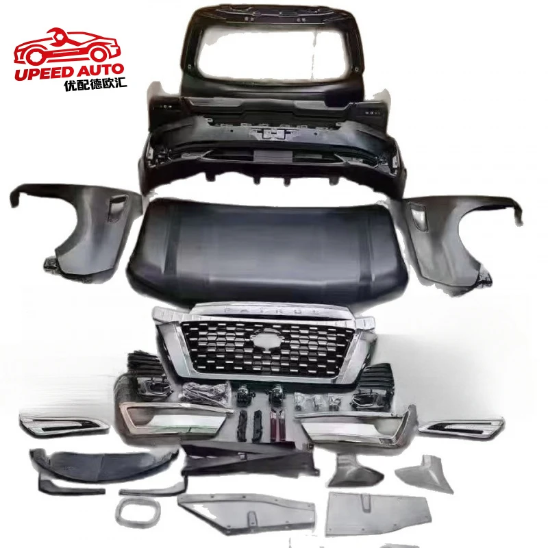 Suitable for 2020 Nissan Patrol Y62 full body kit modification and upgrade parts, bumper modification
Suitable for 2020 Nissan Patrol Y62 full body kit modification and upgrade parts, bumper modification