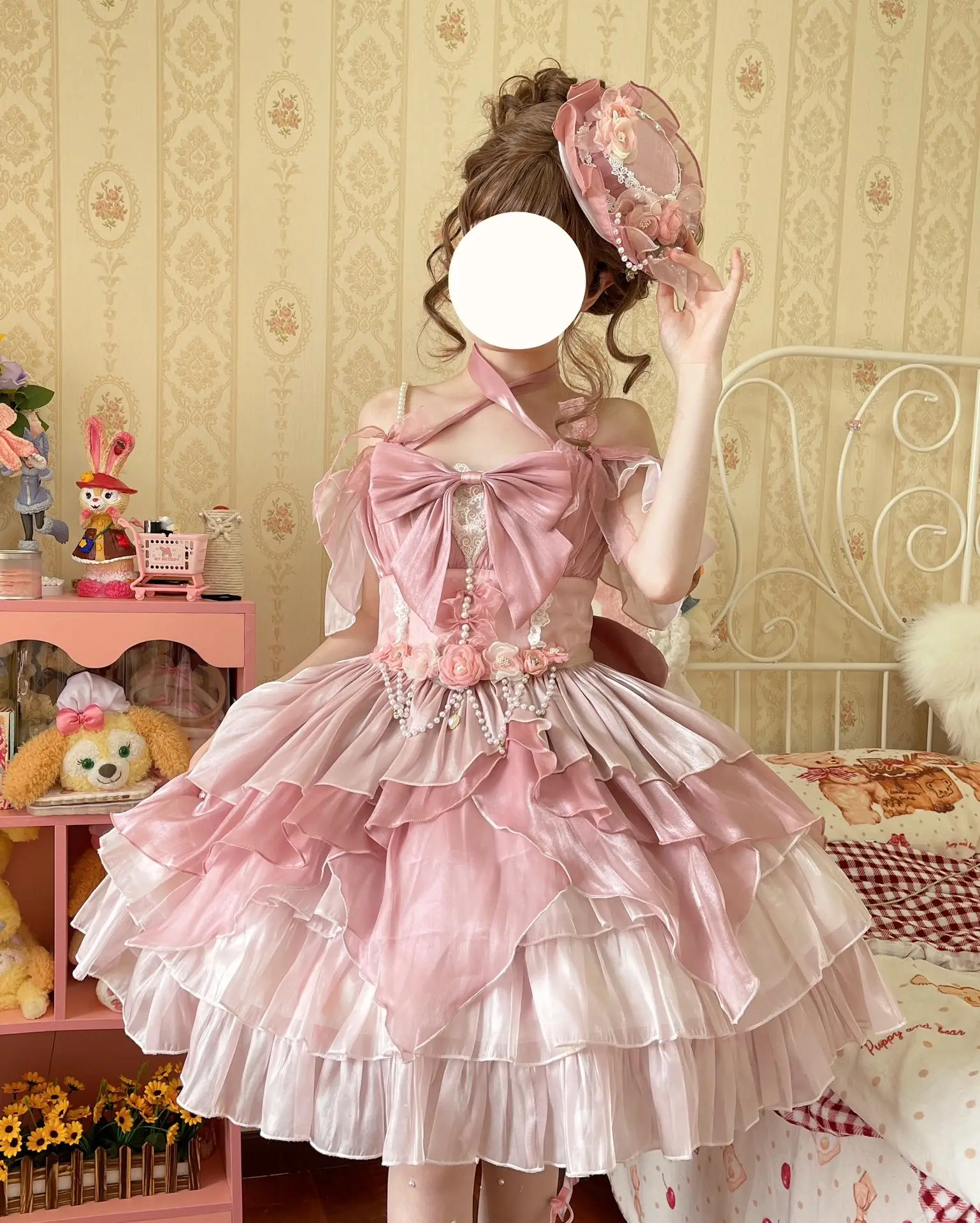 Pink Flower Bride Lolita Dress JSK Elegant Fairy Princess Gown Women's Clothing Accessories Skirts And Dresses
Pink Flower Bride Lolita Dress JSK Elegant Fairy Princess Gown Women's Clothing Accessories Skirts And Dresses