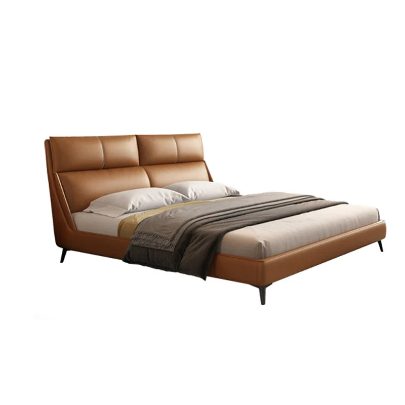 Master bedroom bed Italian minimalist designer original soft bag leather double wedding bed 2 meters bedroom light luxury
Master bedroom bed Italian minimalist designer original soft bag leather double wedding bed 2 meters bedroom light luxury