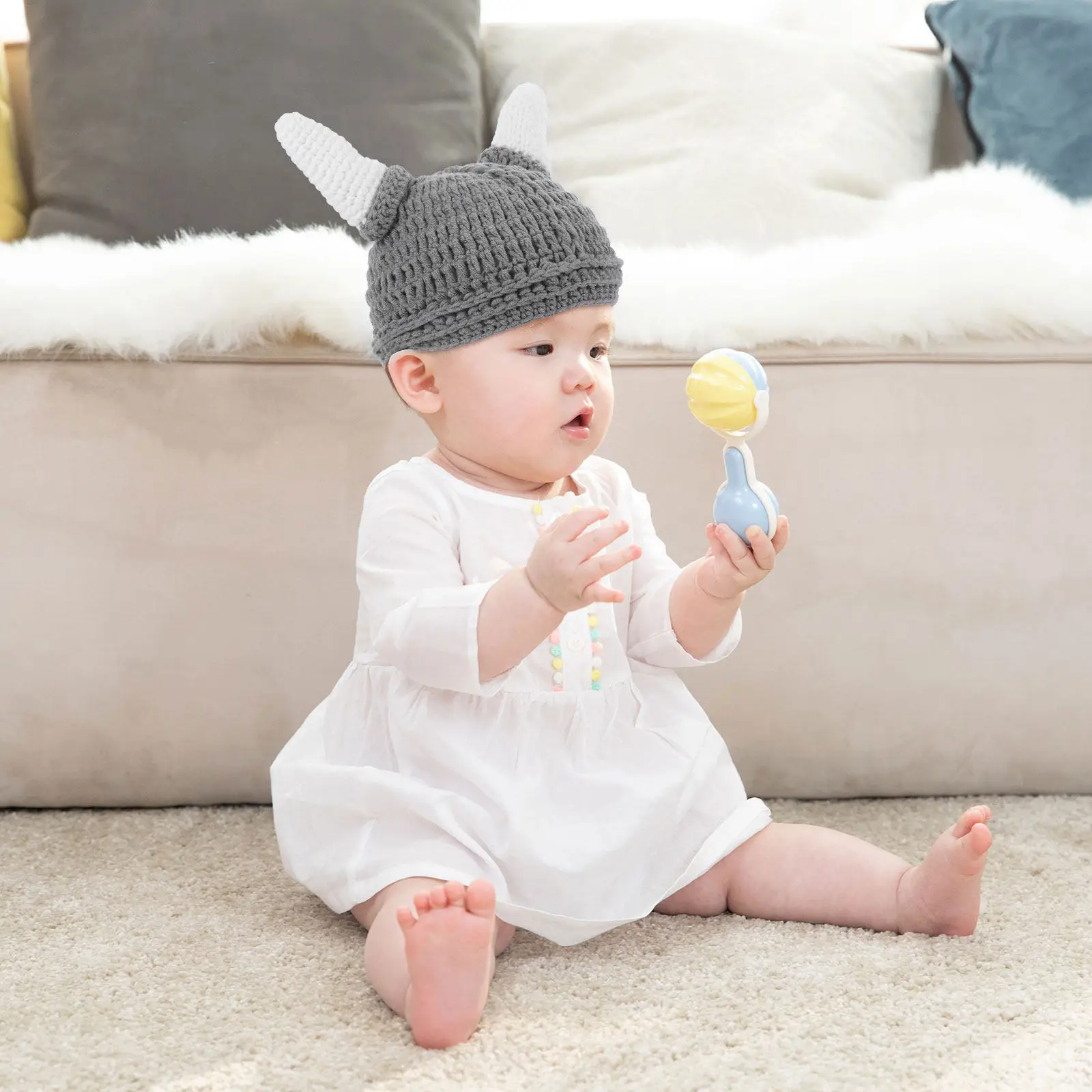 Baby Hat Knitting Wool Cap Warm Thick Stretchy Beanie Crochet Infant Kids Hat Cozy Winter Grey Newborn Toddler Headwear
Baby Hat Knitting Wool Cap Warm Thick Stretchy Beanie Crochet Infant Kids Hat Cozy Winter Grey Newborn Toddler Headwear