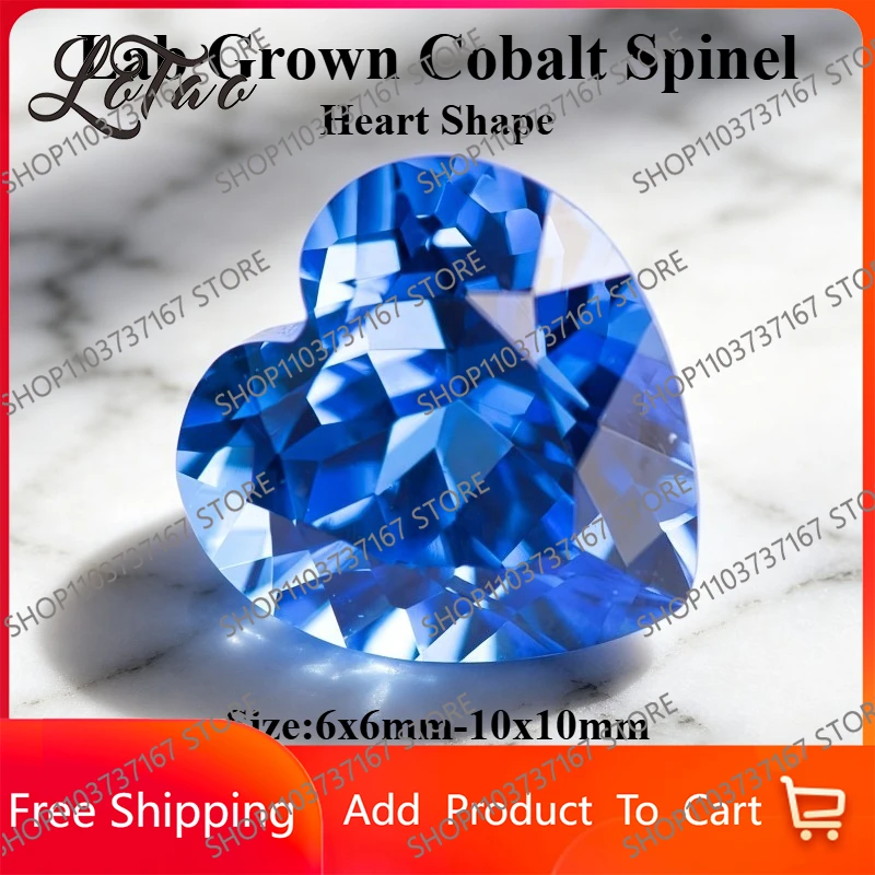 High Quality Lab Grown Cobalt Spinel Heart Shape Blue Color Gemstone for DIY Jewelry Making Materials Selectable Certificate
High Quality Lab Grown Cobalt Spinel Heart Shape Blue Color Gemstone for DIY Jewelry Making Materials Selectable Certificate