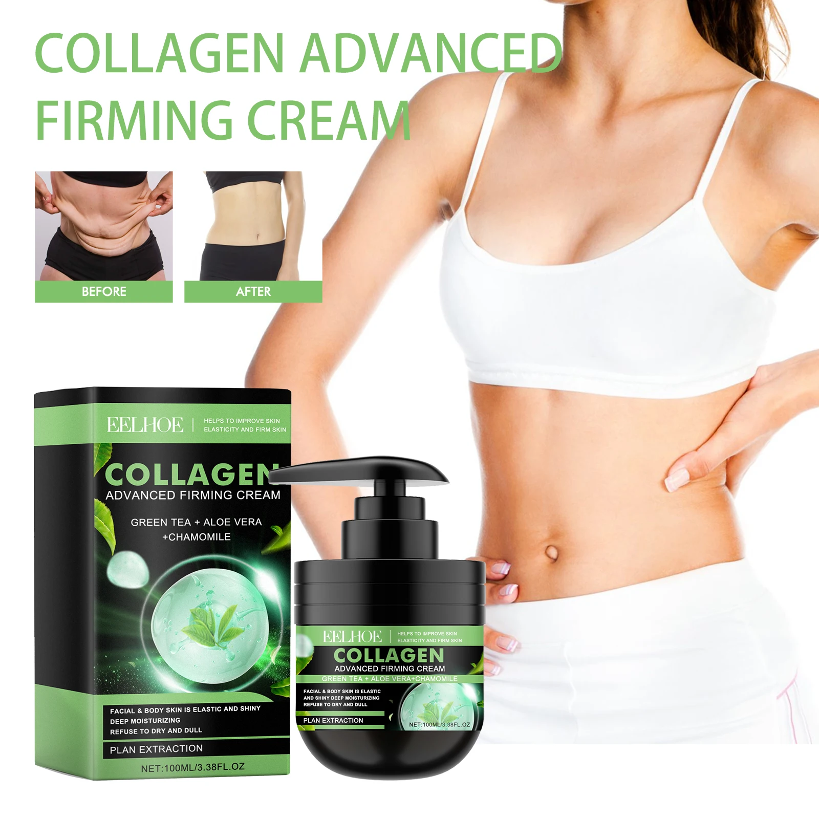 EELHOE Коллагеновый укрепляющий крем для тела для всего тела, увлажнение и улучшение сухости, шероховатость, мягкость, гладкость и укрепление
EELHOE Коллагеновый укрепляющий крем для тела для всего тела, увлажнение и улучшение сухости, шероховатость, мягкость, гладкость и укрепление