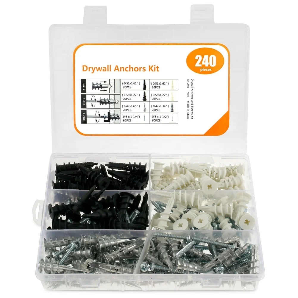 Heavy-Duty Self-Drilling Screw & Anchor Set For Gypsum Board Installation High-selling Hand Tool Accessories
Heavy-Duty Self-Drilling Screw & Anchor Set For Gypsum Board Installation High-selling Hand Tool Accessories