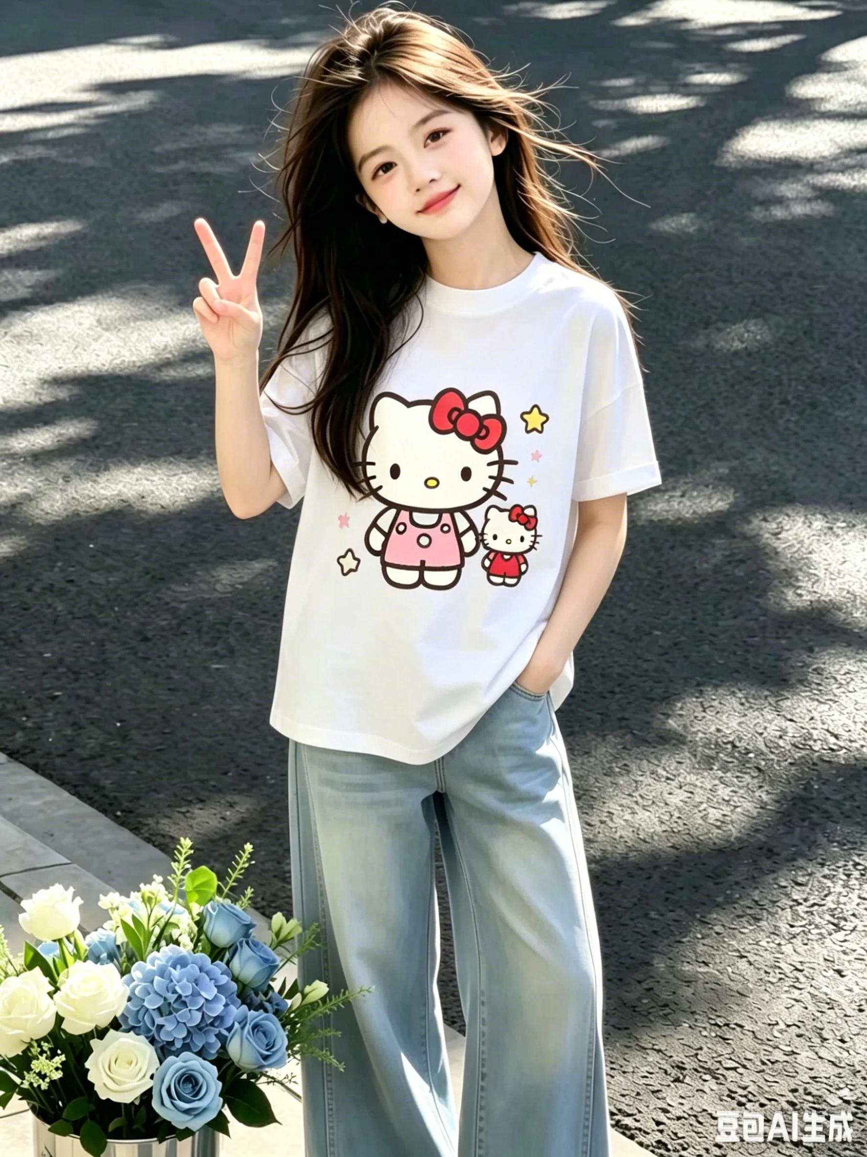 2026 Lovely Hello Kitty Pattern Children Short Sleeve T Shirt For Girls Comfortable children's versatile items
2026 Lovely Hello Kitty Pattern Children Short Sleeve T Shirt For Girls Comfortable children's versatile items