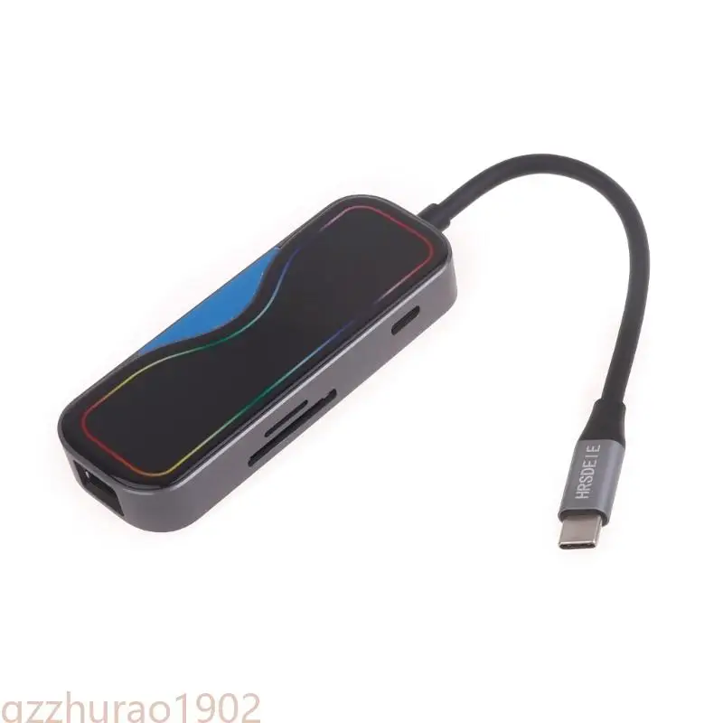 97QB Convenient Type C Hub with USB Networks RJ45 Ports USB C Card Reader Read Memory Card Support Gigabit Ethernets
97QB Convenient Type C Hub with USB Networks RJ45 Ports USB C Card Reader Read Memory Card Support Gigabit Ethernets
