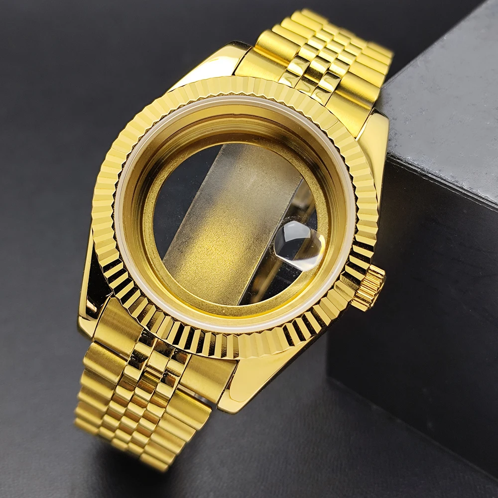 41mm Silver/Black Watch Case fit NH35 and M8285 Movement 20mm Strap Stainless Steel Watch Housing Modification Accessories Watch
41mm Silver/Black Watch Case fit NH35 and M8285 Movement 20mm Strap Stainless Steel Watch Housing Modification Accessories Watch