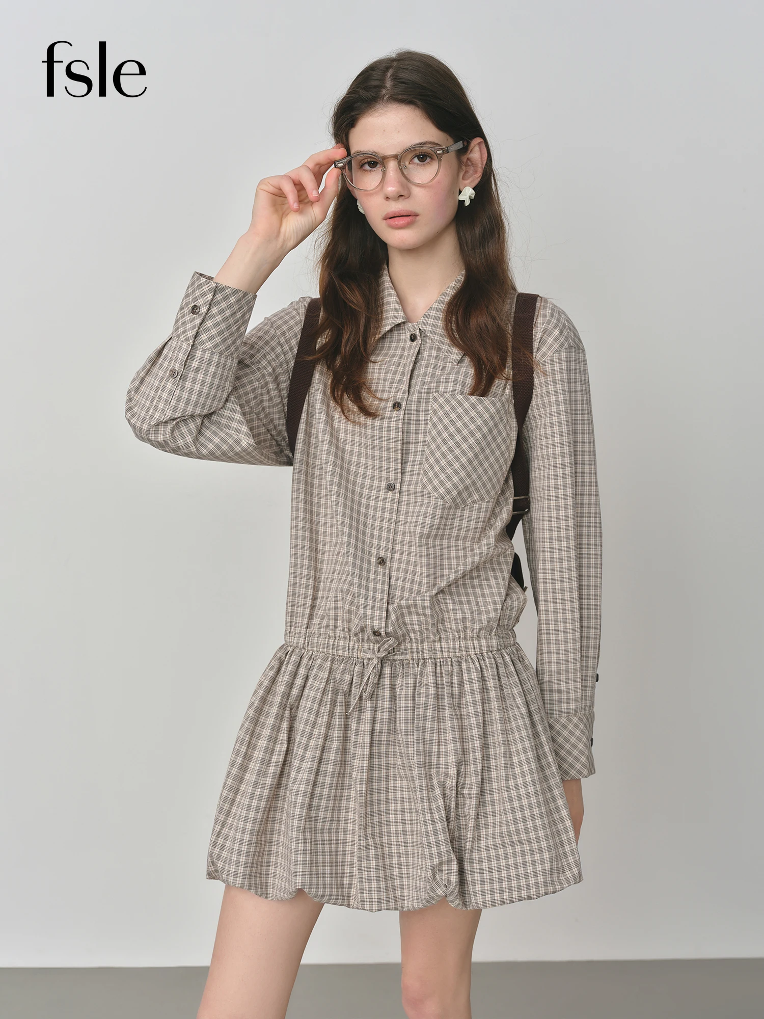FSLE Autumn 2025 Women's Plaid Bouffant Hem Dress - Relaxed Fit Boho Shirt Dress Long Maxi Casual Daily Wear
FSLE Autumn 2025 Women's Plaid Bouffant Hem Dress - Relaxed Fit Boho Shirt Dress Long Maxi Casual Daily Wear