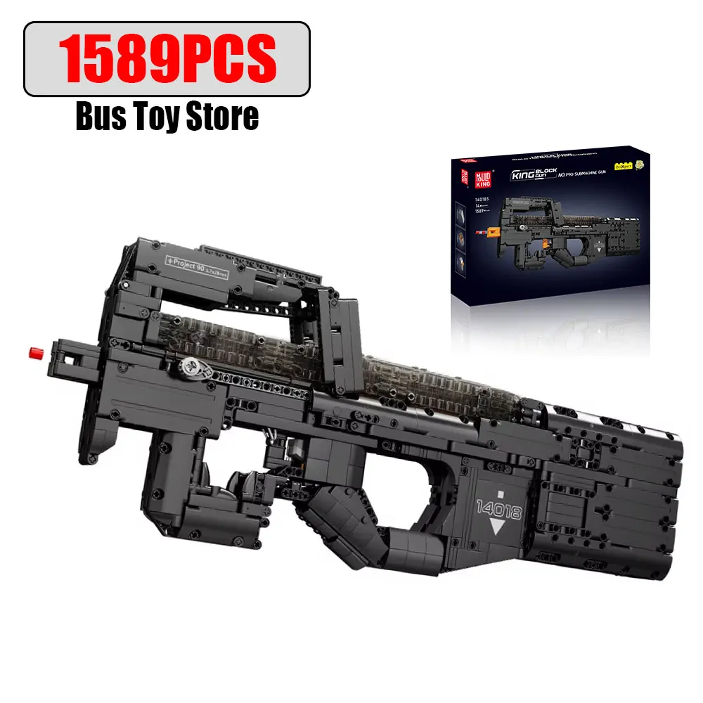 Mould King P90 Submachinegun Model Building Blocks MOC Technical Construction Bricks DIY Assembly Collectible Toy Birthday gift
Mould King P90 Submachinegun Model Building Blocks MOC Technical Construction Bricks DIY Assembly Collectible Toy Birthday gift