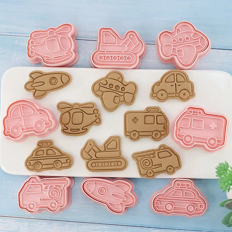 8pcs/set Cookie Cutters Traffic Cars Type Stamp Embosser for Biscuit Pastry Bakeware Baking Cookies Molds Kitchen Accessories
8pcs/set Cookie Cutters Traffic Cars Type Stamp Embosser for Biscuit Pastry Bakeware Baking Cookies Molds Kitchen Accessories