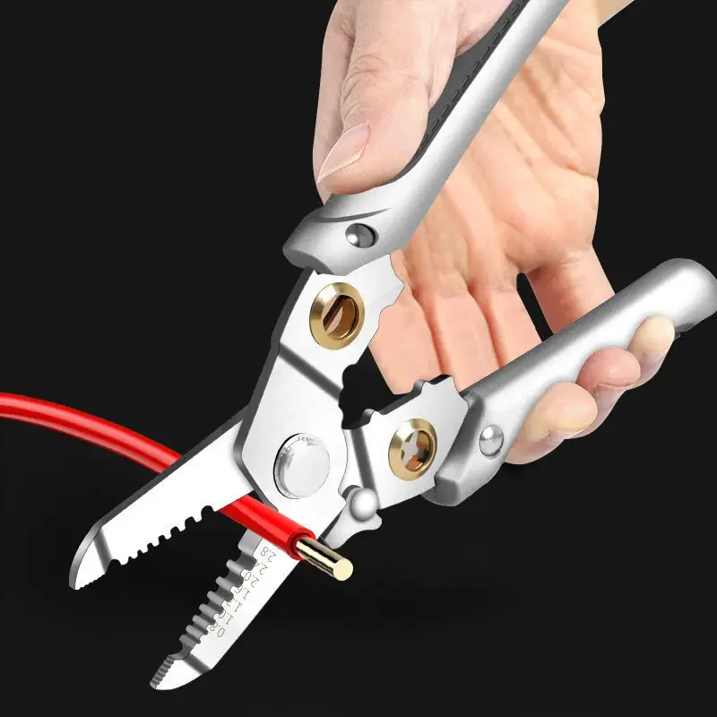 Electricians Multifunctional Wire Stripper Decrustation Pliers Wire Stripper Electric Cable Stripper Cutter Wire Repair Tool
Electricians Multifunctional Wire Stripper Decrustation Pliers Wire Stripper Electric Cable Stripper Cutter Wire Repair Tool