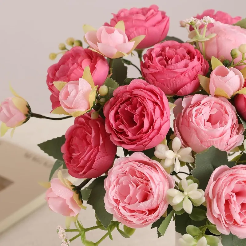 2 Bunches Peony Artificial Flowers Pink Flowers Silk Peonies Bouquets for Wedding Party Table Centerpieces Floral Home Decor
2 Bunches Peony Artificial Flowers Pink Flowers Silk Peonies Bouquets for Wedding Party Table Centerpieces Floral Home Decor