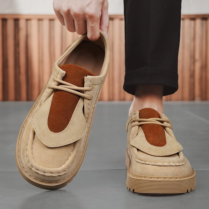 Designer-Inspired Comfortable Men's Suede Loafers Brown & Blue Color Blocking Thick Sole Casual Shoes for Men Fashion Sneakers
Designer-Inspired Comfortable Men's Suede Loafers Brown & Blue Color Blocking Thick Sole Casual Shoes for Men Fashion Sneakers