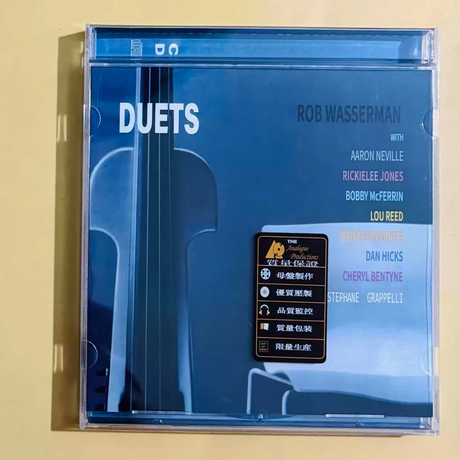 Rob Wasserman Duets Legendary Audiophile Bass Duet Recording CD, Analog Masters, Timeless Jazz & Fusion Collaboration Album
Rob Wasserman Duets Legendary Audiophile Bass Duet Recording CD, Analog Masters, Timeless Jazz & Fusion Collaboration Album