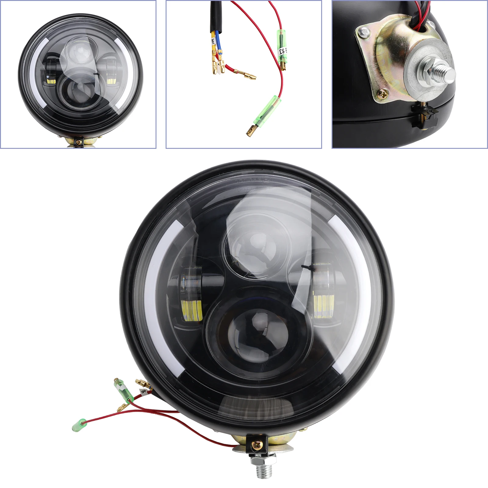 Topteng Multifunctional Beam Headlight Lamp Custom Black #84 For Racer Bobber Chopper
Topteng Multifunctional Beam Headlight Lamp Custom Black #84 For Racer Bobber Chopper
