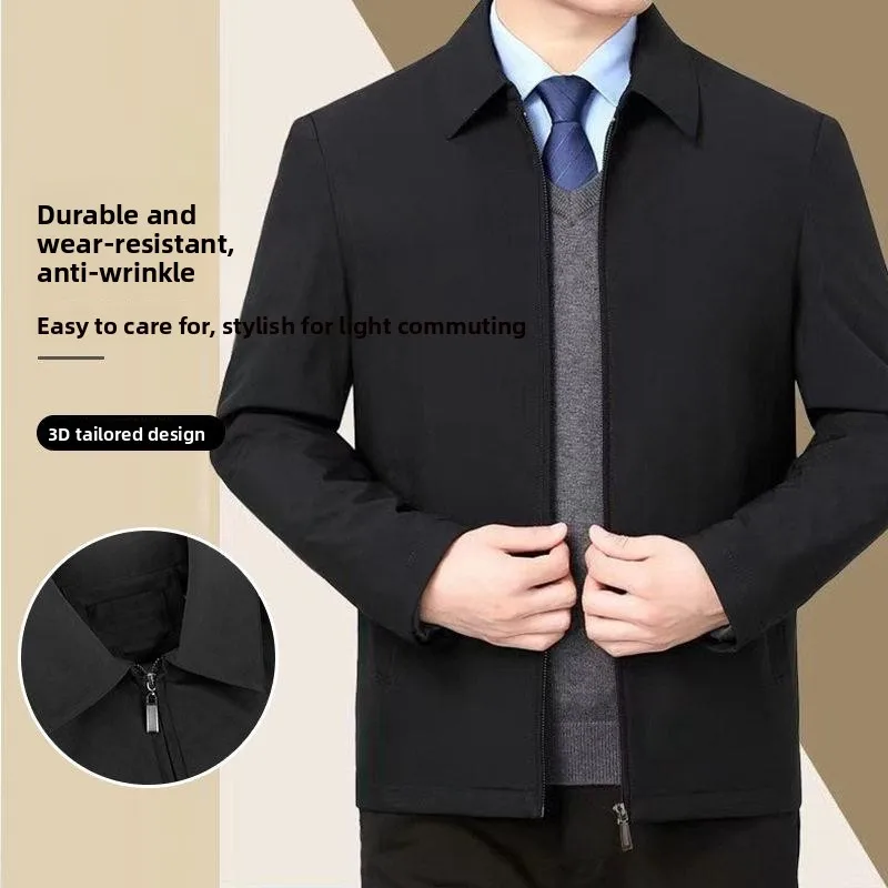 Business Casual Spring Autumn Jacket Flip Collar Fashionable Middle Aged And Elderly Dad Clothes Administrative Jacket Polyes...
Business Casual Spring Autumn Jacket Flip Collar Fashionable Middle Aged And Elderly Dad Clothes Administrative Jacket Polyes...