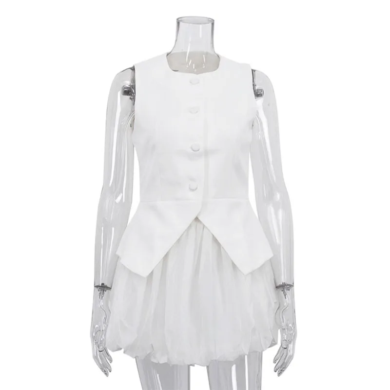 Iridesse 2026 New Style, Skirt Suit, Feminine Commuting Sleeveless Vest, Vest Top, Bud Skirt, 2pcs Set
Iridesse 2026 New Style, Skirt Suit, Feminine Commuting Sleeveless Vest, Vest Top, Bud Skirt, 2pcs Set