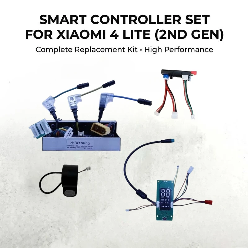 Controller Kit for Xiaomi 4 Lite 2nd Gen Scooter, Self-Learning Motor, Dual Speed Model Unlock 25 to 55km/h Original Replacement