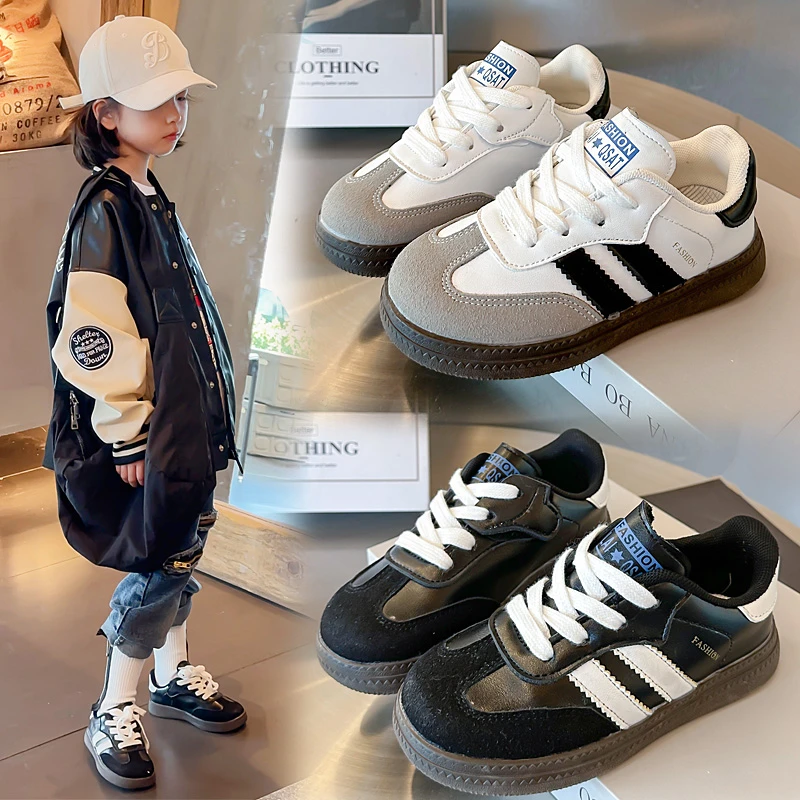 2023 Black Children's Casual Shoes Autumn White Boys' and Girls' Sneakers Middle and Large Children's Fashion Non-slip Sneakers
2023 Black Children's Casual Shoes Autumn White Boys' and Girls' Sneakers Middle and Large Children's Fashion Non-slip Sneakers